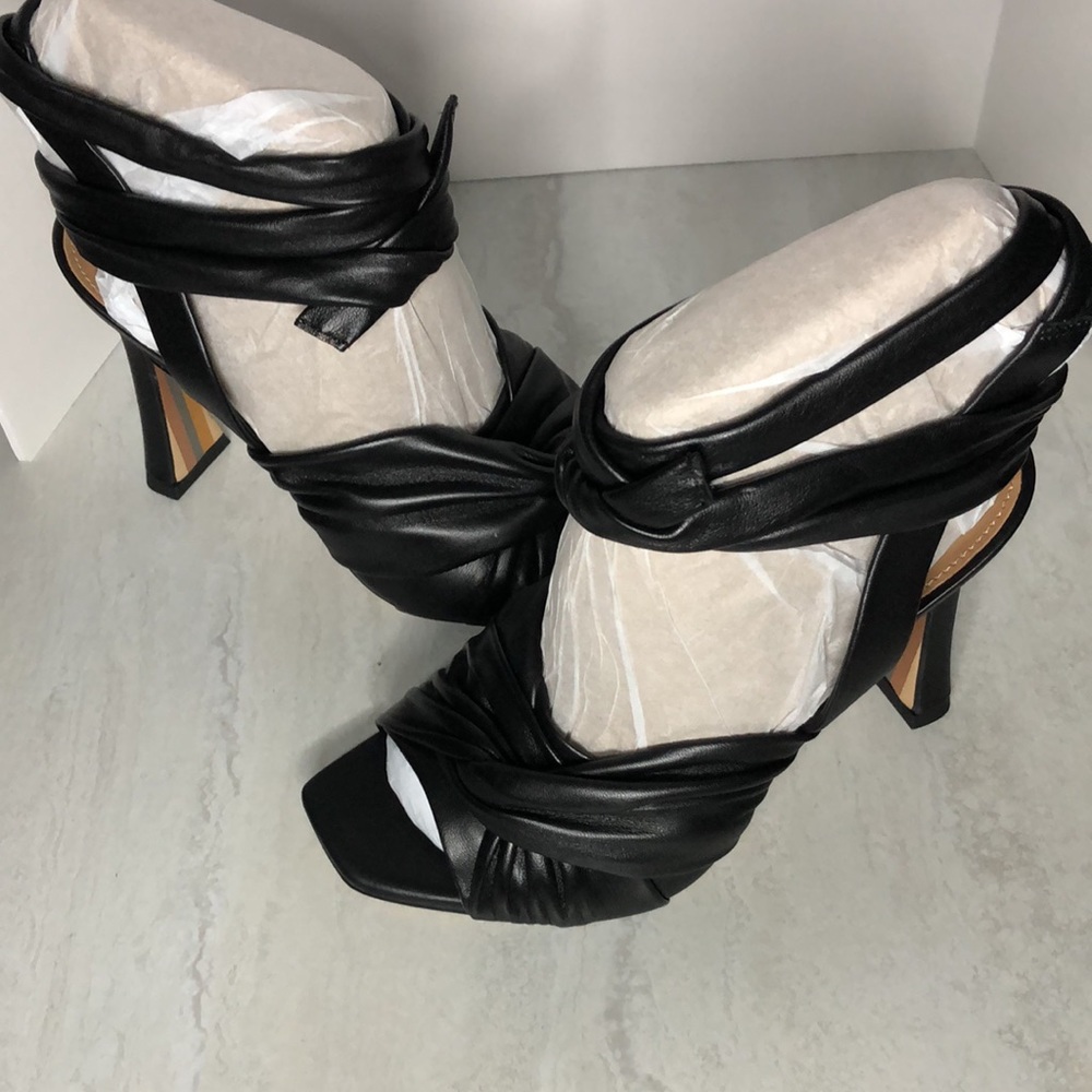 Sam Edelman Black Leather Heel Lenora - Picture 7 of 10